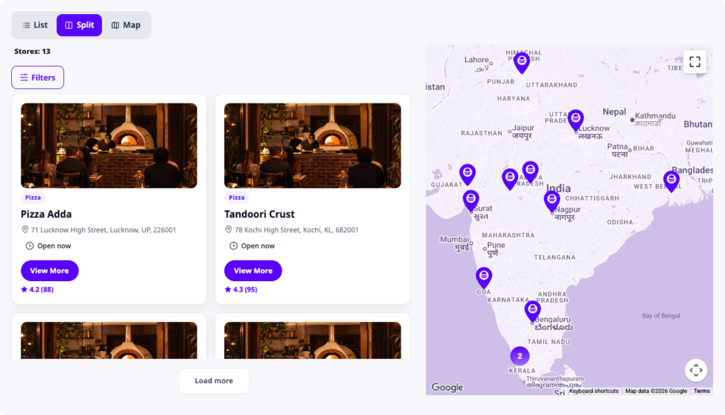 Facet Finder layout preview