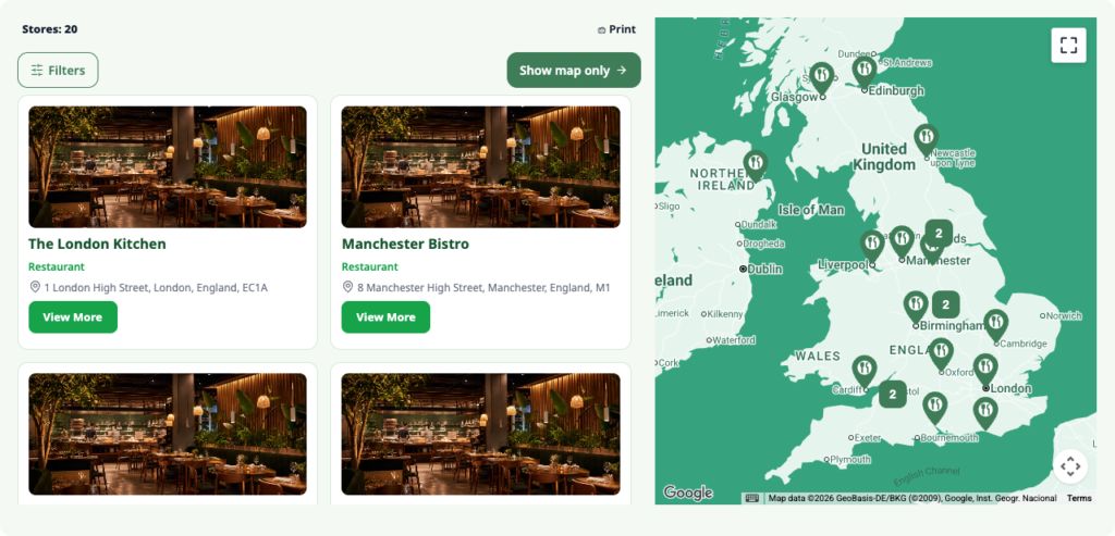 Fresh Market layout preview