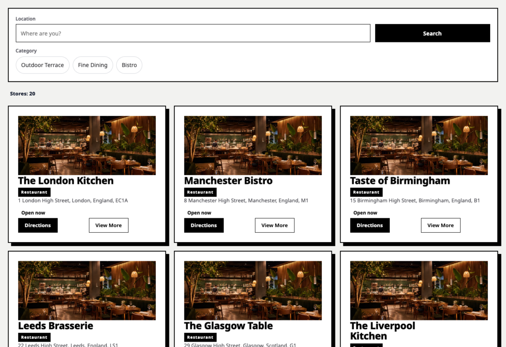 Monochrome Grid layout preview